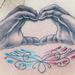 Tattoos - child's hands forming a heart - 62813